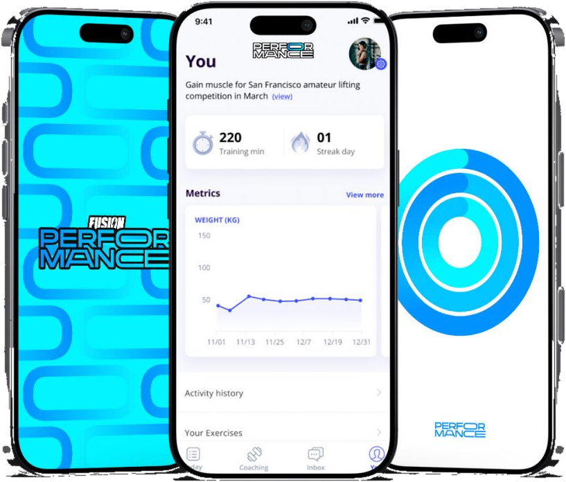 Fusion Performance app — athlete dashboard